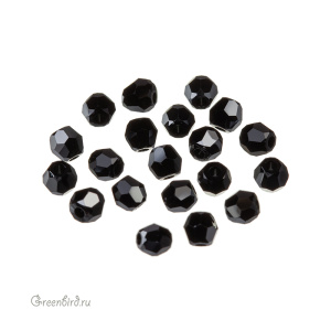 Swarovski 5000 Бусины круглые 3 мм, черный гематит (#280HEM), уп. 20 шт.