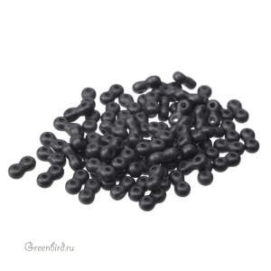 Infinity 3x6mm, Matte Metallic Black, 5 гр (#29400)