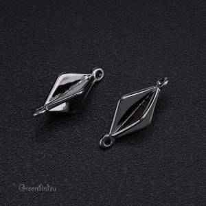 Коннектор "Фонарик", gunmetal, 1 шт. (#SVA-BASE-1201T)