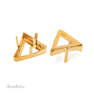 4717 Оправа для Delta Fancy Stone 21,5 мм, золото