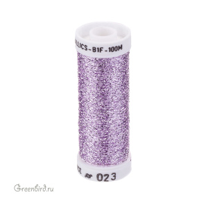Металлизированная нить AVAS B1F, сиреневый, 100 м (#023)