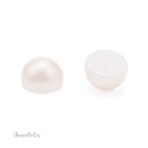 Swarovski 2081/2 Термостразы Кабошон Жемчужина SS34, белый (#001WHITE), 1 шт.