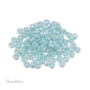 Бисер чешский Matubo цилиндрический 7/0, Opal Turquoise (#L61300), 5 г