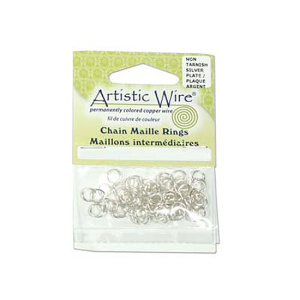 Соединительные кольца Artistic Wire 18Ga 3.57 мм, серебрис. 