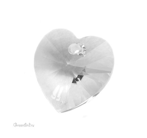 Swarovski 6228 подвеска Сердце 14 мм, прозрачный (#001), 1 шт.