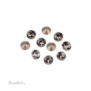 Swarovski 1088 Шатон SS19, черный алмаз (#215), уп. 10 шт.