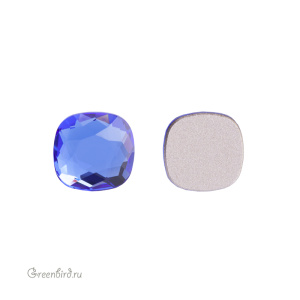 2471 Кристалл холодной фиксации Cushion 10 мм – Sapphire (#206), 1шт.