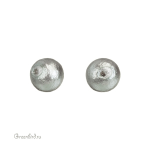 Хлопковый жемчуг 6 мм, Grey, 1 шт. (#CTP001-06-Grey)