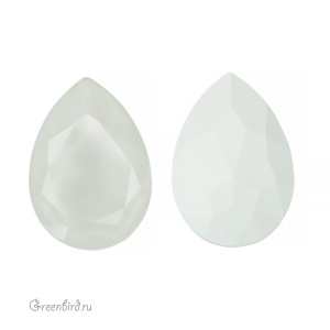 Swarovski 4327 Капля 30х20 мм, пудрово-зеленый (#001L102), 1 шт.