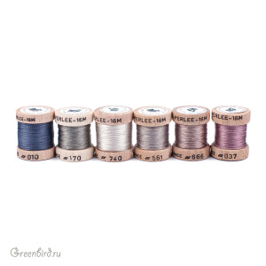 Набор шелковых нитей AVAS Soie Perlee® 6 Nuances — Vintage Набор шелковых нитей AVAS Soie Perlee® 6 Nuances — Vintage