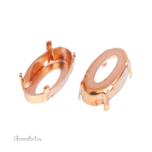 4162 Оправа для Elongated Oval FS 18х9,5 мм, томпак