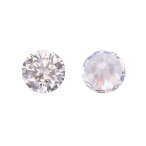 Фианит Crystalbird 8 мм, круглый, Crystal, 1 шт. (#CBFN-02)