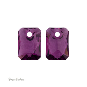 6435 подвеска Emerald Cut 9 mm – Amethyst (#204) 6435 подвеска Emerald Cut 9 mm – Amethyst (#204)