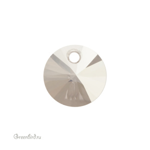 Swarovski 6428 подвеска Мини Диск 8 мм, серебристая дымка (#001SSHA), 1 шт.