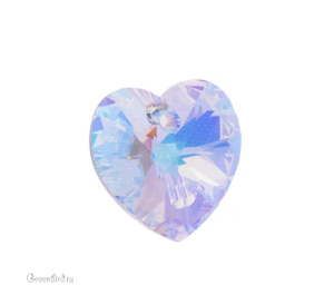 Swarovski 6228 подвеска Сердце 14 мм, прозрачный радужный (#001AB), 1 шт.