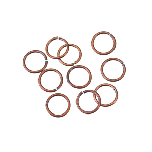 Соединит. кольца TierraCast 9 мм, ант. медь, уп.10 шт (#TC-0026-18-10)