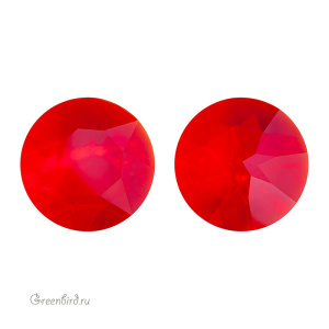 Swarovski 1201 Круглый 27 мм, светлый сиам без фольги (#227), 1 шт.