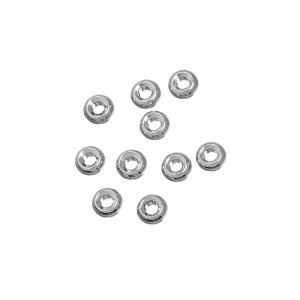 Бусина-разделитель "Кольцо" 3,5 мм, родий, уп.10 шт. (#SV1701-Bead-22R-BB)