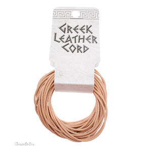 Кожаный шнур "Natural", 1.5 мм, уп. 5 метров (LTNA15R)