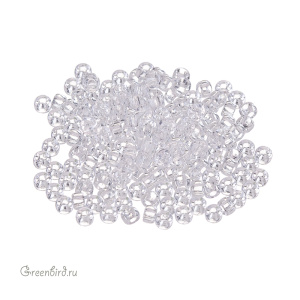 Бисер чешский Matubo цилиндрический 8/0, Crystal, 5 гр (#00030), 10 г