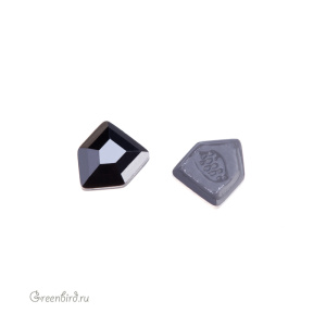 2775 Кристалл горячей фиксации Small Pentagon 5 х 4,2 мм – Jet Hematite (#280HEM), M-Foiled, 1шт.