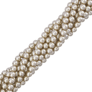 Жемчуг Crystalbird, круглый, 8 мм, Almond, нить (#506)