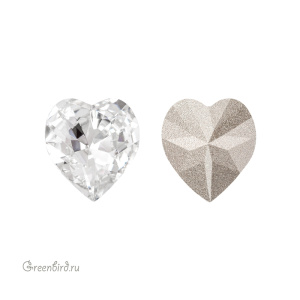 Swarovski 4831 Винтажное сердце 8,8x8 мм, прозрачный (#001), 1 шт.