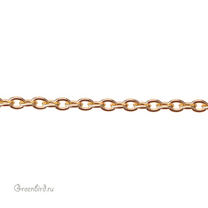 Цепочка 8х6 мм, золото, 30 см (#Chain-55G)
