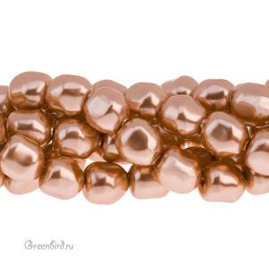 Swarovski 5840 Жемчуг барочный 8 мм, розовое золото (#769), 1 шт.