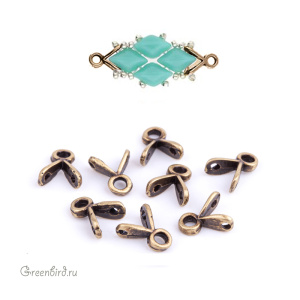 CYMBAL Концевик "Triades" для GemDuo, ант. латунь, 1 шт. (#GD-012049-AB)