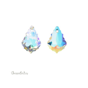 6090 подвеска Baroque 22x15mm – Crystal AB (#001AB) 6090 подвеска Baroque 22x15mm – Crystal AB (#001AB)
