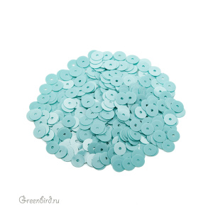 Пайетки 5мм плоские Azzurro Chiaro (#6104)