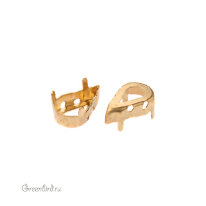 4328 Оправа для Pear Fancy Stone 10х6 мм, латунь