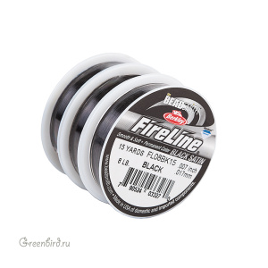 Black Satin Fireline Mix 4lb/6lb/8lb, 15YD катушки