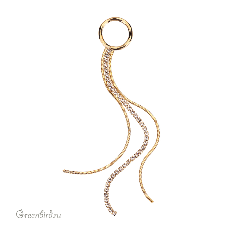 Коннектор с цепочками, золото, 1 шт. (#SV1701-C20G)