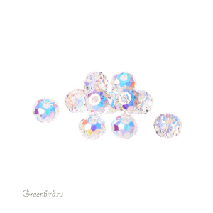 5040 Бусина Briolette Bead 4х3mm – Crystal AB (#001AB)