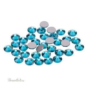 Swarovski 2088 Клеевые стразы круглые SS12, синий циркон (#229), уп. 36 шт.