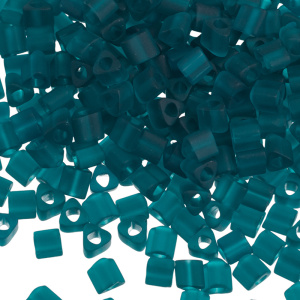 Бисер TOHO Triangle 8/0 прозрачный матовый, сине-зеленый (#7BDF), 10 г
