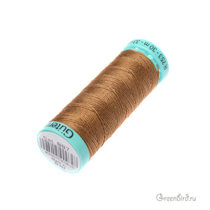 Шелковая нить Gutermann R753, 30м, миндаль (#887)