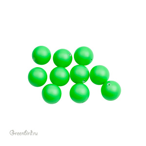 Swarovski 5810 Жемчуг 10 мм, зеленый неон (#771), уп. 10 шт.