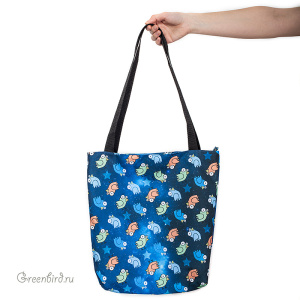 Сумка "Птичка в космосе"