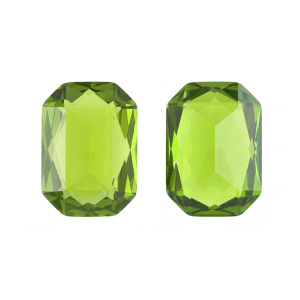 Crystalbird 4627 Октагон 14x10 мм, оливин (#228UF), без фольгирования, уп. 4 шт.