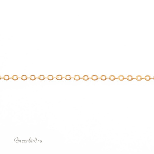Цепочка 0,9 мм, матовое золото, 10 см (9A005), Корея