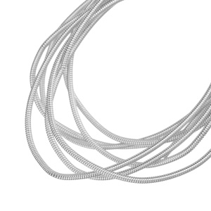 Канитель жесткая 1,25 мм, серебро (EMB1438B)