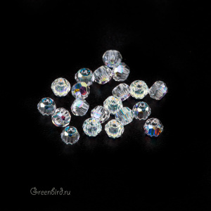 5000 Бусины круглые 2mm – Crystal AB (#001AB)