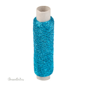 Металлизированная нить AVAS B1F, голубой, 100 м (#006)
