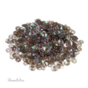 Пайетки 4мм чаша Grigio (#136)