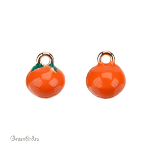 Подвеска "Мандарин", золото, 1 шт. (#SVA-BASE-011G)