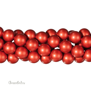 Swarovski 5810 Жемчуг 8 мм, красный бархат (#2027), уп. 20 шт.
