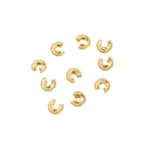 Бусина на кримп "Звёздная пыль" 3 мм, золото, уп.10 шт. (#SV1701-CC-15G)